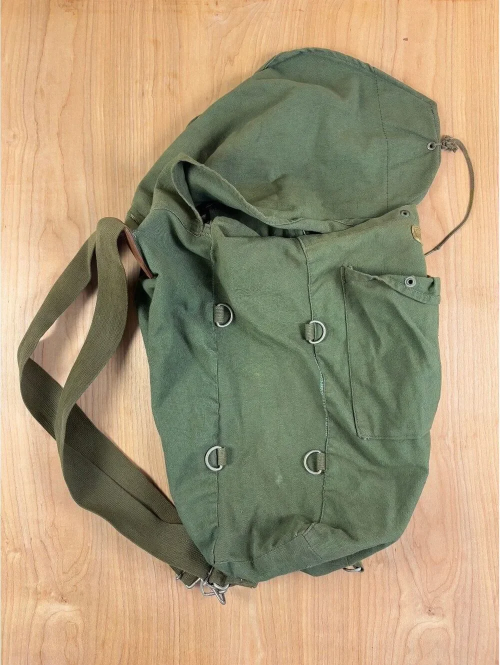 Vintage 60s Kumfort Boys Pack Byer Mfg Orono Maine canvas backpack
